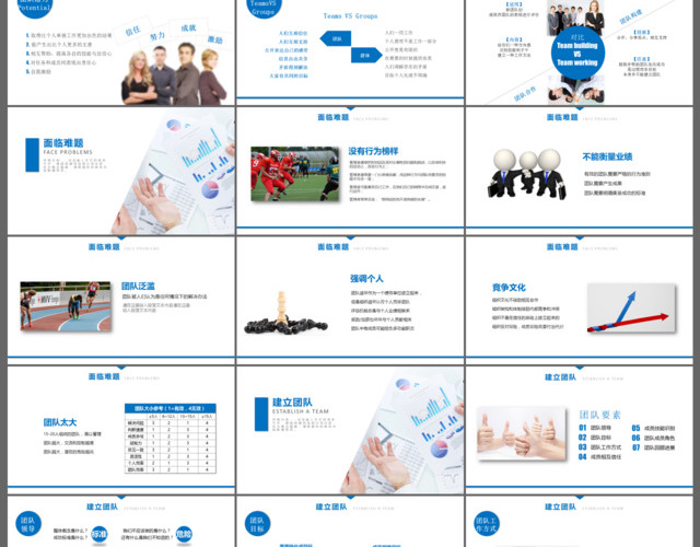 欧美风团队建设与管理培训动态PPT