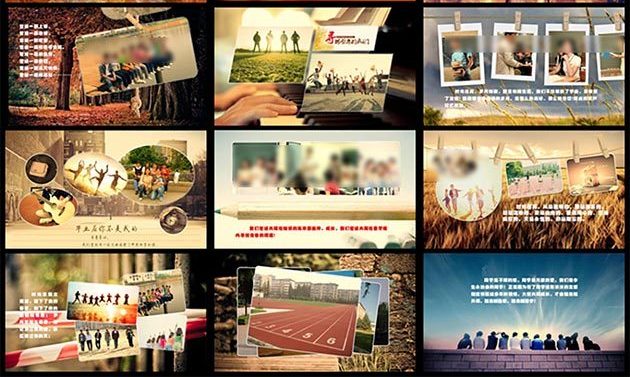 同学会纪念册PPT模板