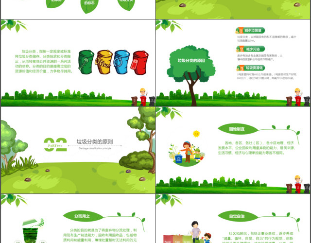 垃圾分类PPT模板