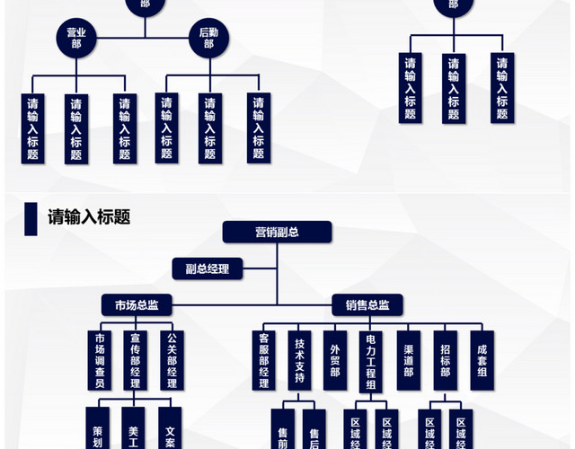 商务公司介绍企业组织架构图PPT模板