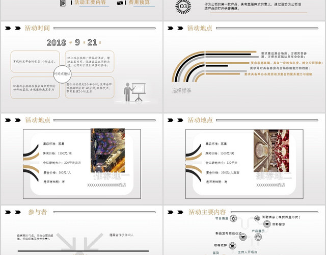 高端商务产品发布会策划活动策划PPT模板