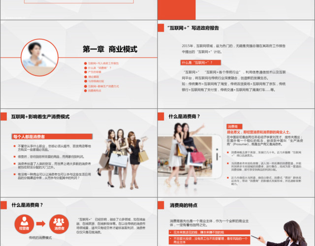 商务新零售商业模式培训PPT模板