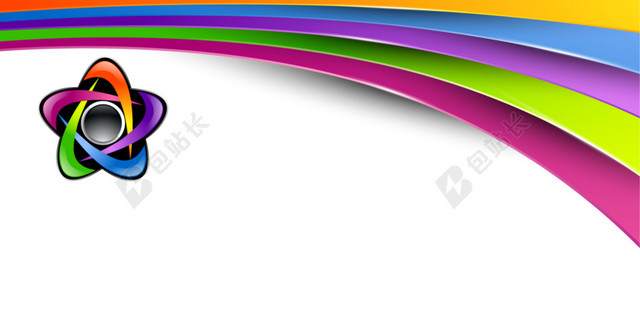 简约几何块面线条回旋BANNER素材