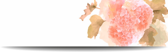 水彩简约鲜花花卉BANNER背景素材