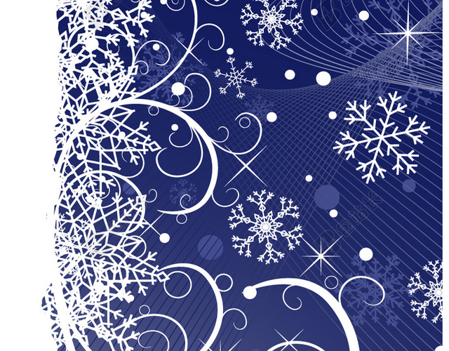 雪花几何科技块面BANNER素材