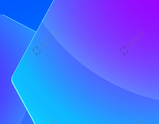 不规则几何色块BANNER素材
