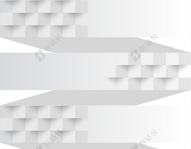 简约几何块面色块BANNER素材