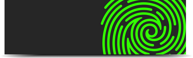 绿色指纹科技BANNER背景素材
