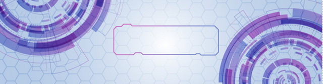 紫色齿轮科技BANNER素材