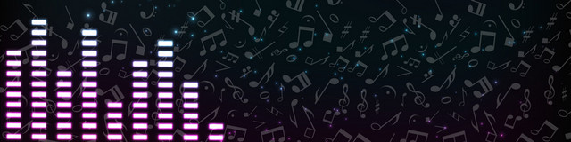 音乐音量绚丽BANNER素材