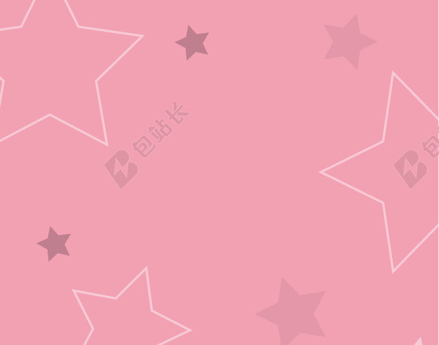 星星边框粉色BANNER背景