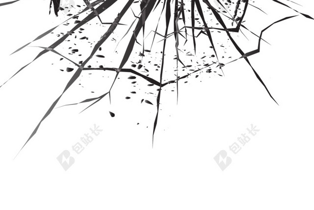 卡通破碎玻璃BANNER素材