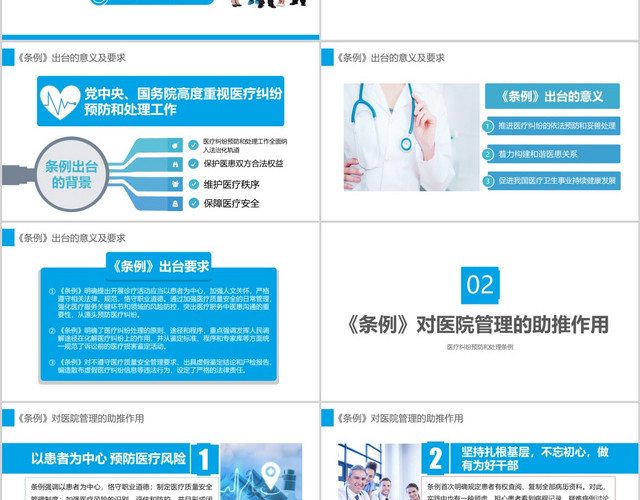 医疗纠纷预防和处理条例PPT病例讨论PPT模板