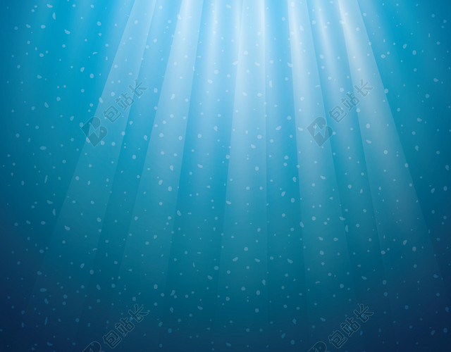 蓝色海底光晕背景