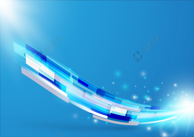 蓝底曲线