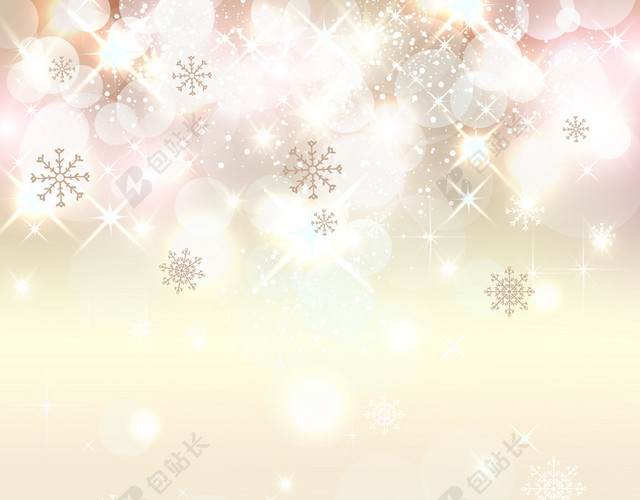 梦幻雪花背景