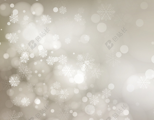 灰渐变雪花