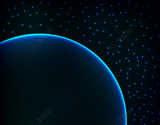 蓝色星球地球太空背景图
