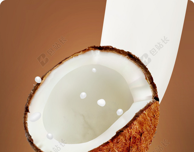 椰子果汁原味牛奶