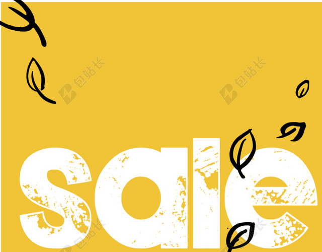 黄色背景SALE