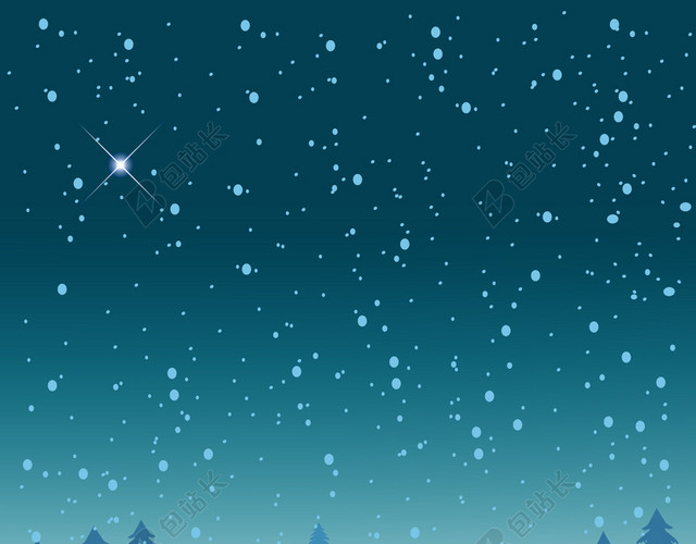 卡通夜景背景图