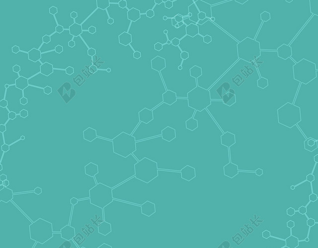 蓝色点线高分子科技医疗景图