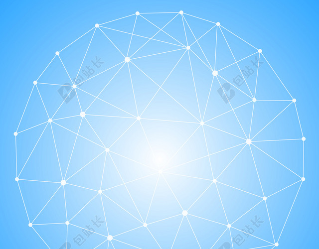 点线多边形线条科技背景图