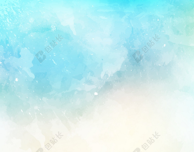 卡通蓝色渐变背景图