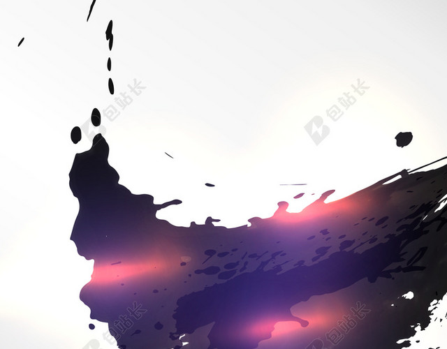 光效泼墨背景图