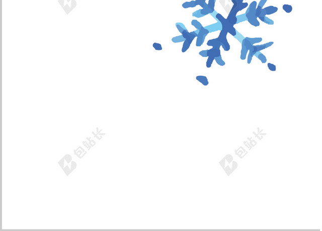 雪花形白底背景图