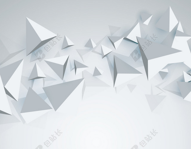 科技三角立体背景图