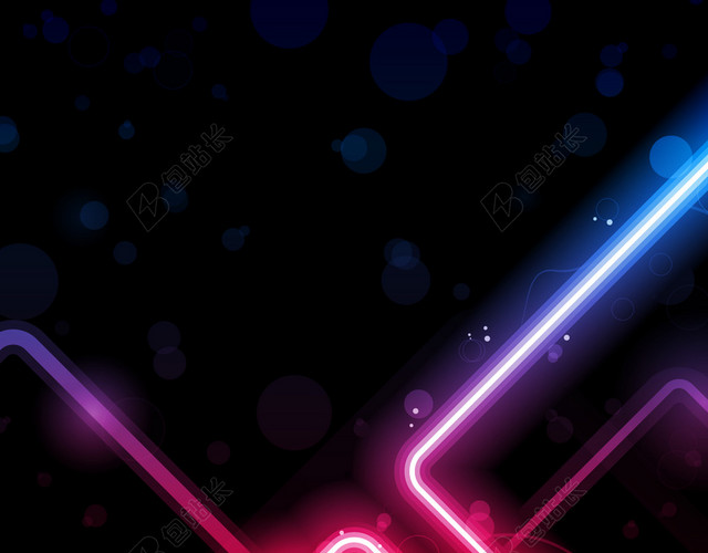 曲线框光点背景图