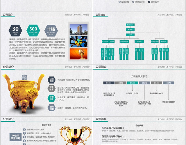 蓝色经典公司介绍企业简介产品宣传KEYNOTE模板