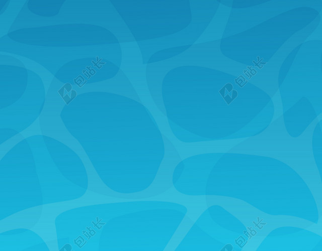 卡通蓝海沙滩背景图