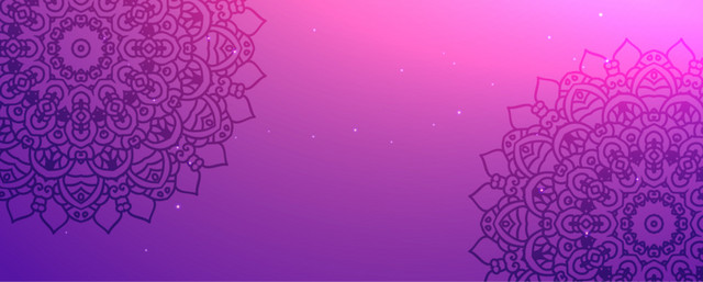 星空花纹紫色背景图