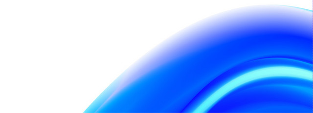 蓝色渐变曲线线带素材