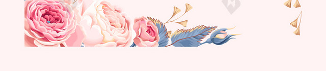 粉色花朵线条背景图