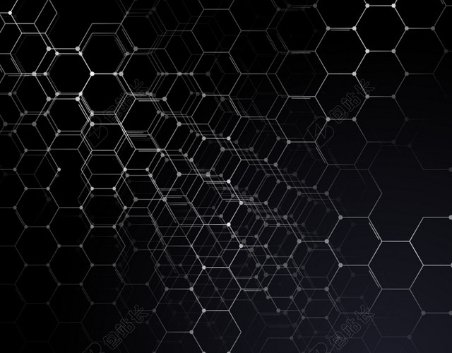 点线蜂窝框背景图