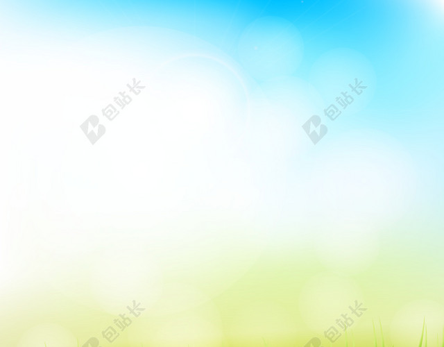 蓝天花草背景