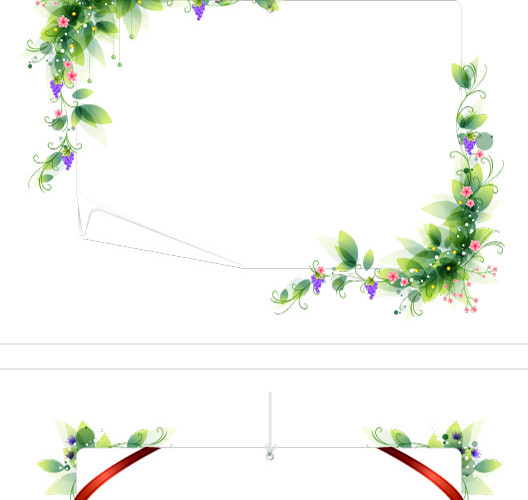 小报花边边框花环框