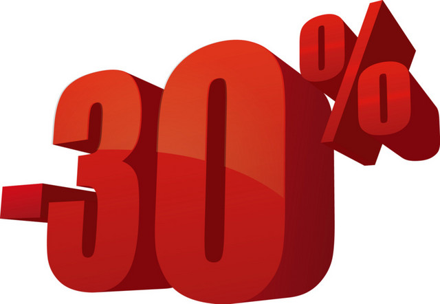 降价30%促销文字素材