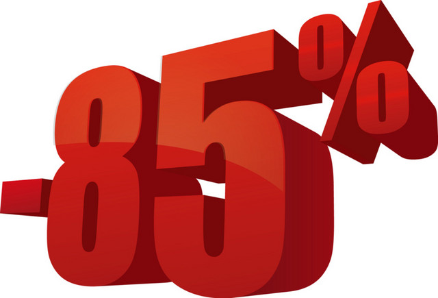 降价85%促销文字