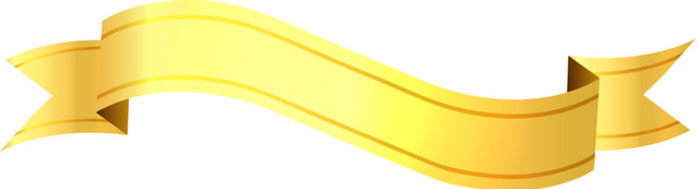 金色富贵丝带标题栏