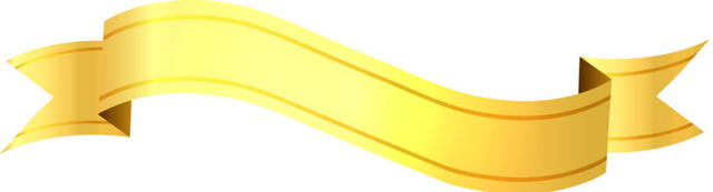 金色富贵丝带标题栏