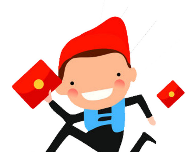 卡通红包人物素材