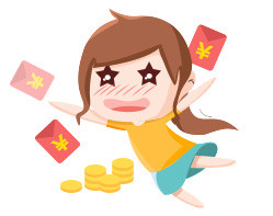 卡通红包人物素材
