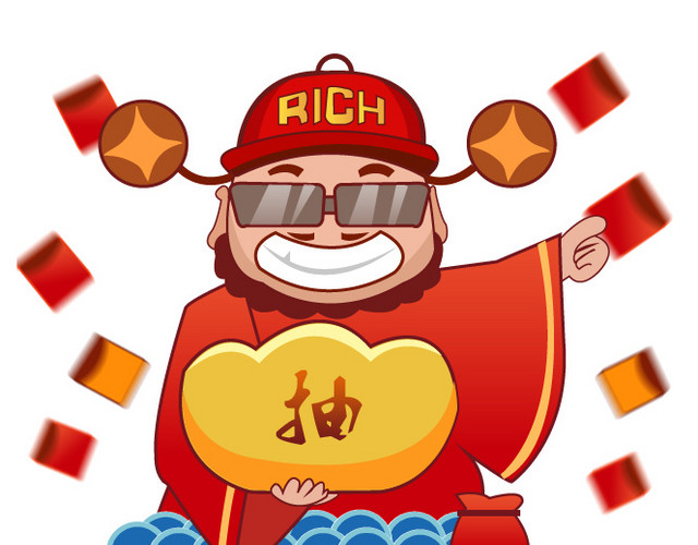 卡通红包人物素材