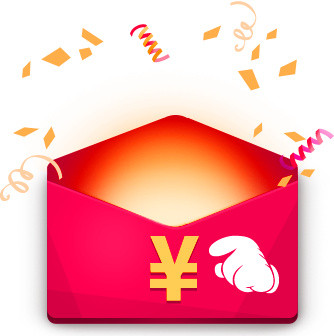 卡通红包彩带素材