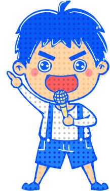儿童唱歌插画素材