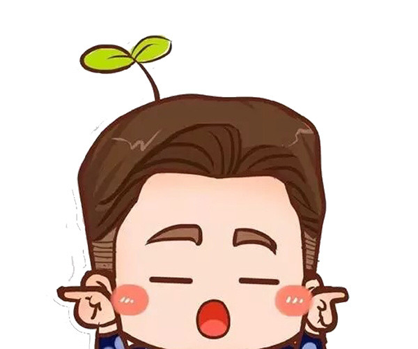 卡通可爱男孩唱歌插画素材
